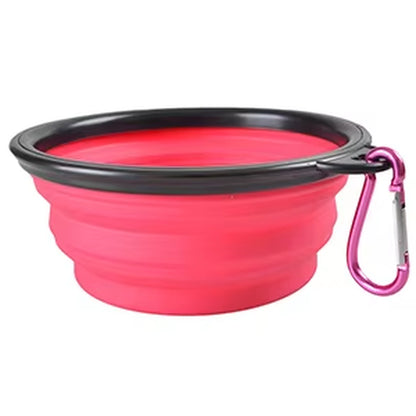 350/1000Ml Large Outdoor Dog Silicone Folding Bowl Portable Water Bowl for Dogs Puppy Food Collapsible Pet Feeder Dish Bowl Toy