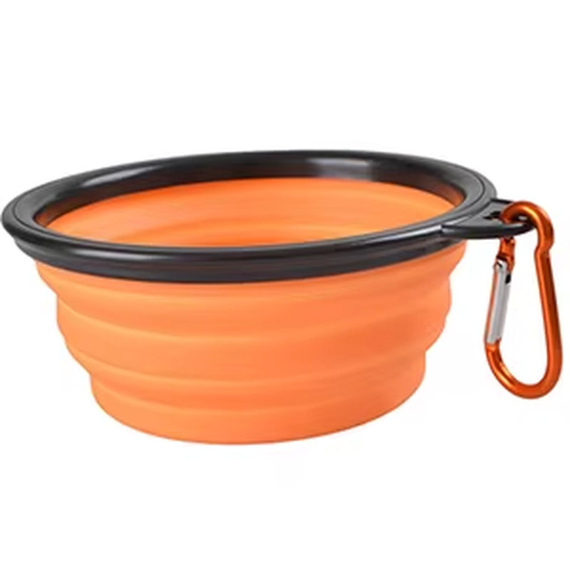 350/1000Ml Large Outdoor Dog Silicone Folding Bowl Portable Water Bowl for Dogs Puppy Food Collapsible Pet Feeder Dish Bowl Toy