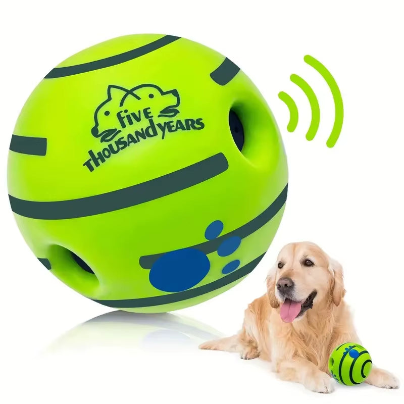 Dog Toy Rolling Sound Ball Self-Entertainment Ball Grinding Teeth to Relieve Boredom and Bite-Resistant Ball Pet Sound Ball