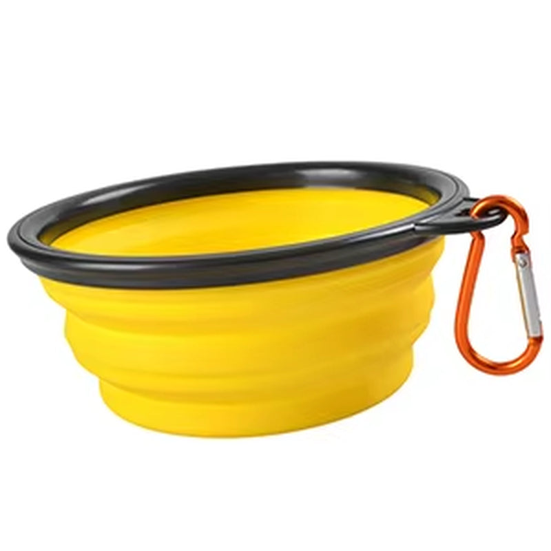350/1000Ml Large Outdoor Dog Silicone Folding Bowl Portable Water Bowl for Dogs Puppy Food Collapsible Pet Feeder Dish Bowl Toy