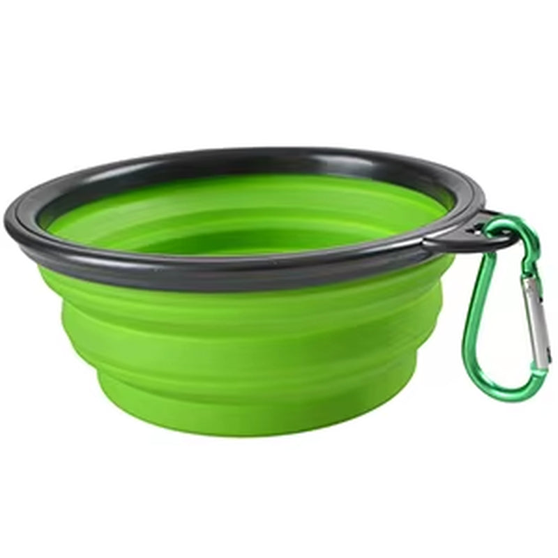 350/1000Ml Large Outdoor Dog Silicone Folding Bowl Portable Water Bowl for Dogs Puppy Food Collapsible Pet Feeder Dish Bowl Toy