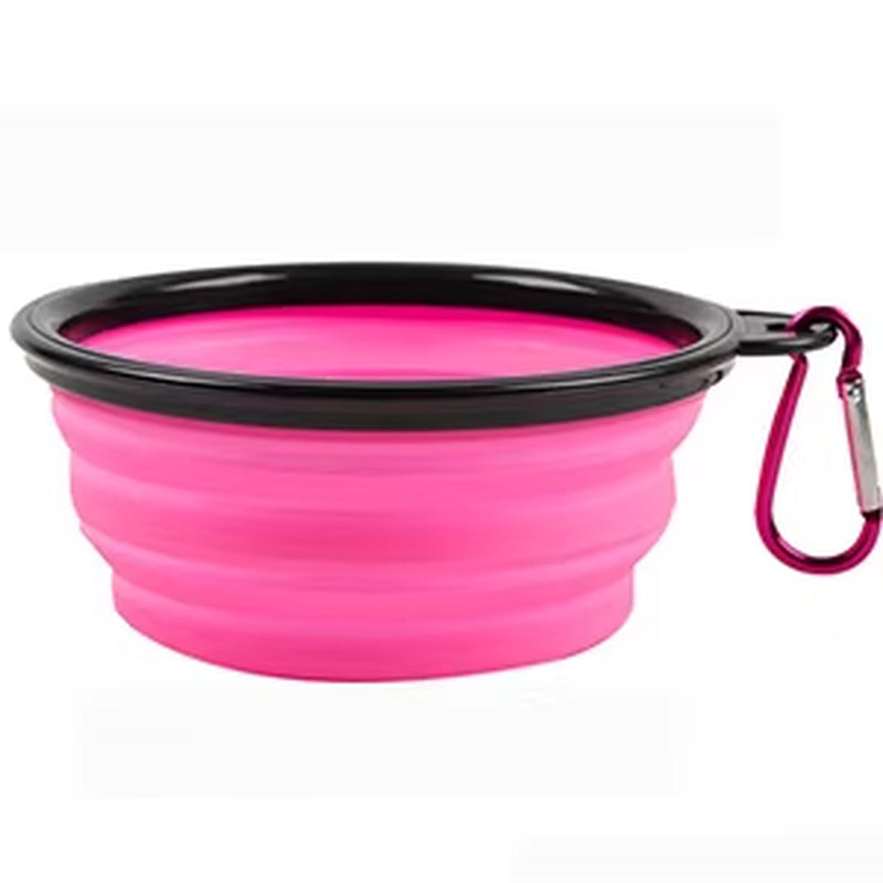 350/1000Ml Large Outdoor Dog Silicone Folding Bowl Portable Water Bowl for Dogs Puppy Food Collapsible Pet Feeder Dish Bowl Toy