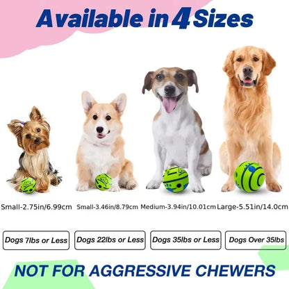 Dog Toy Rolling Sound Ball Self-Entertainment Ball Grinding Teeth to Relieve Boredom and Bite-Resistant Ball Pet Sound Ball