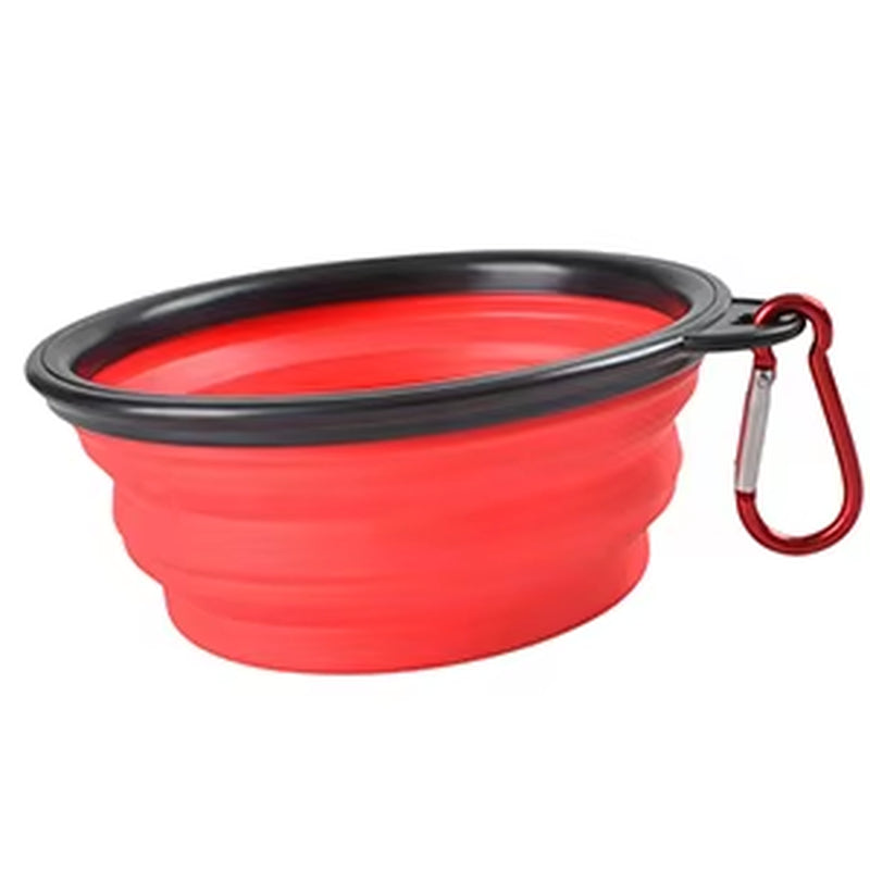 350/1000Ml Large Outdoor Dog Silicone Folding Bowl Portable Water Bowl for Dogs Puppy Food Collapsible Pet Feeder Dish Bowl Toy