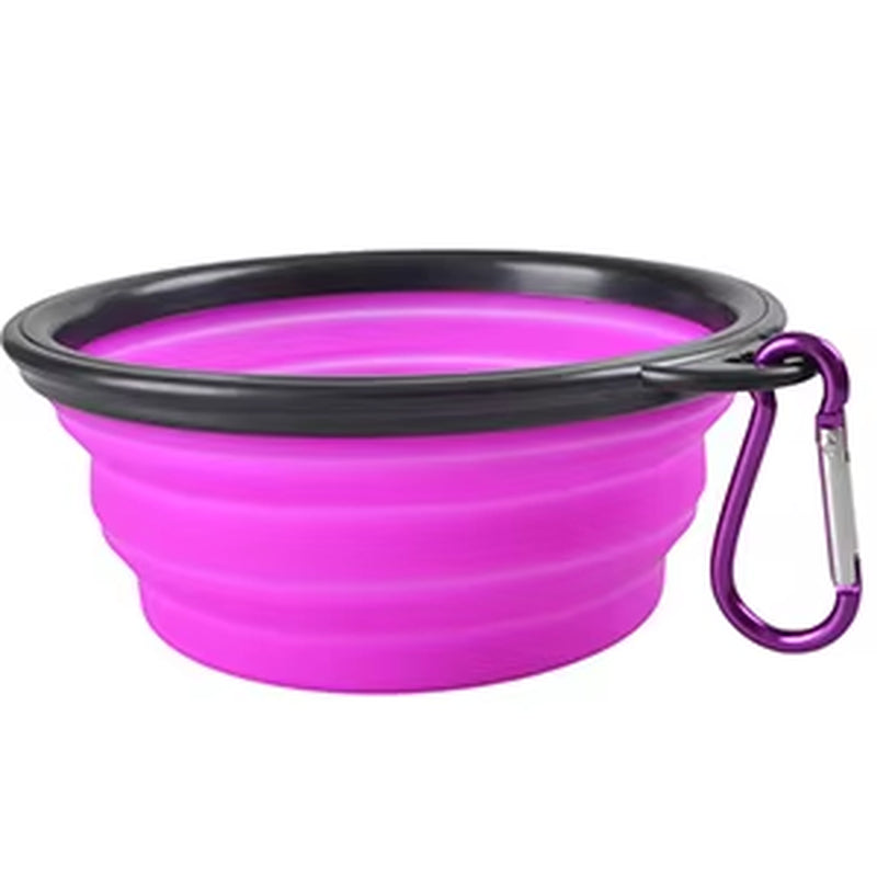 350/1000Ml Large Outdoor Dog Silicone Folding Bowl Portable Water Bowl for Dogs Puppy Food Collapsible Pet Feeder Dish Bowl Toy