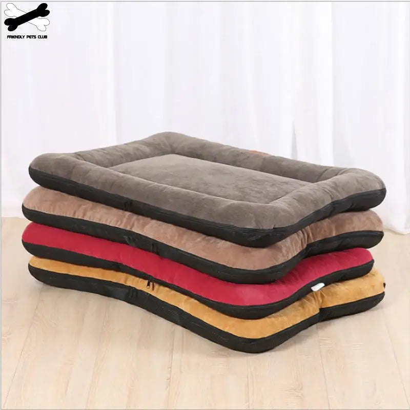 Soft Dog Bed Mattress Mat Crate Kennel Pad Washable Cloth Anti-Slip Bottom Indoor Outdoor for Large Medium Small Dogs Cats