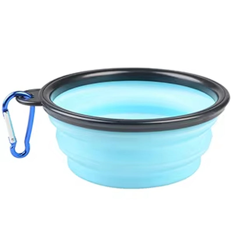 350/1000Ml Large Outdoor Dog Silicone Folding Bowl Portable Water Bowl for Dogs Puppy Food Collapsible Pet Feeder Dish Bowl Toy